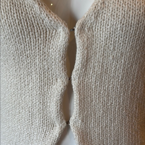 Line and Dot Renegade Ivory Cotton Knit Vest or Top Size Small - Picture 2 of 12